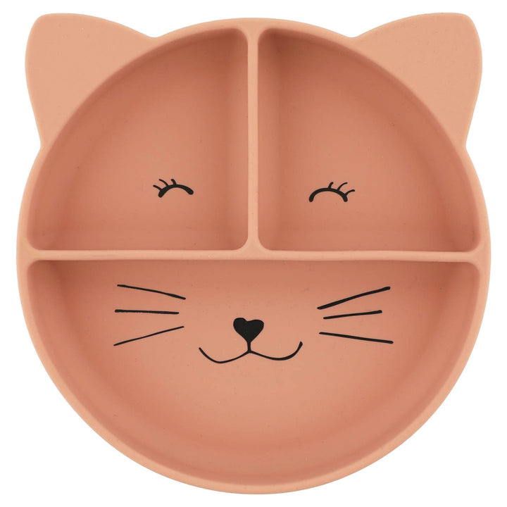 Trixie Siliconen Bord met Vakjes en Zuignap - Mrs. Cat 1