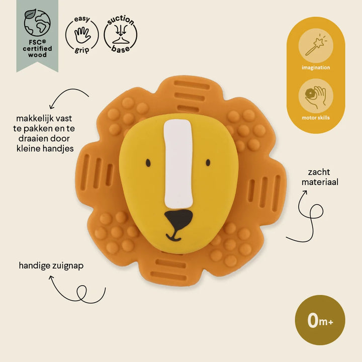Trixie Siliconen Spinner met Zuignap - Mr. Lion - Speelgoed 4