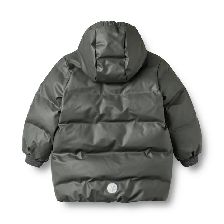 Wheat PU Puffer Jacket Coast Dark Shadow - Kinder Winterjas 2