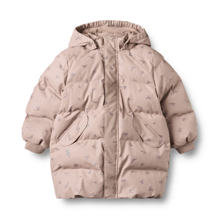 Wheat PU Puffer Jacket Coast Dry Rose Flowers - Meisjesjas 1