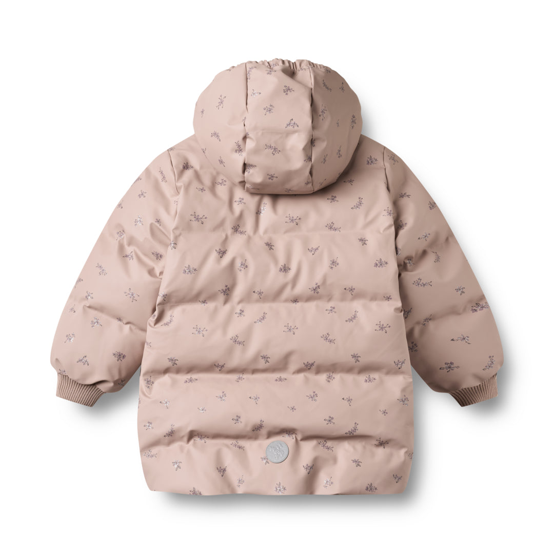 Wheat PU Puffer Jacket Coast Dry Rose Flowers - Meisjesjas 3