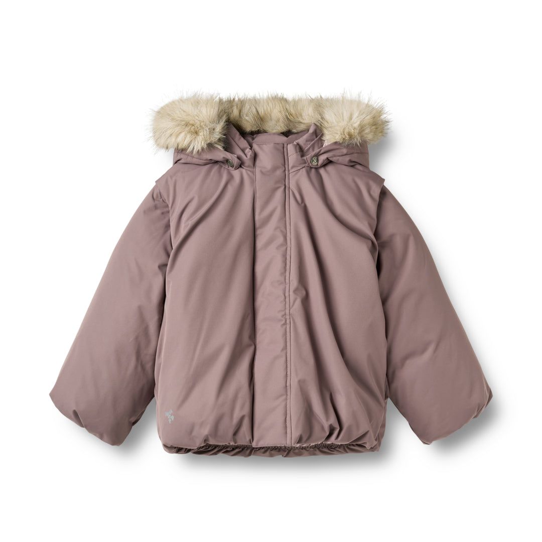 Wheat Puffer Jacket Blaest Plum - Meisjes Winterjas - Roze 1