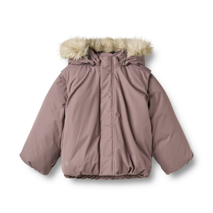 Wheat Puffer Jacket Blaest Plum - Meisjes Winterjas - Roze 1