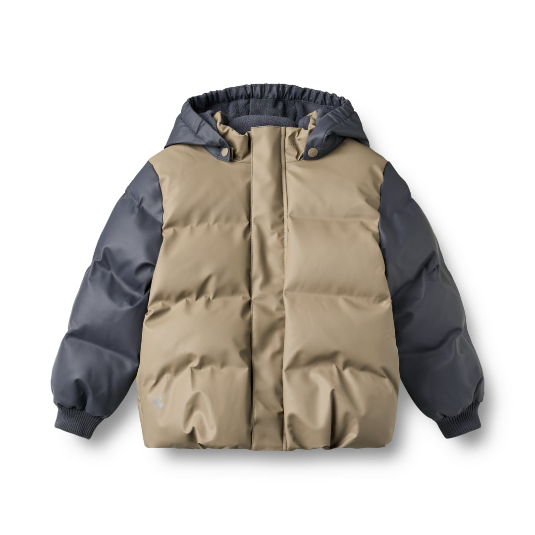 Wheat Puffer Jacket Shoore Grey Stone - Jongens Winterjas 1