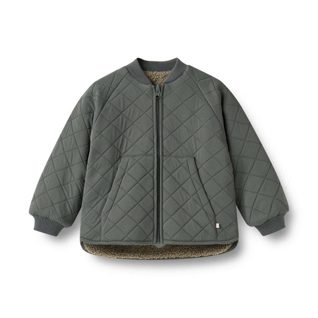 Wheat Reversible Thermo Jacket Lake Dark Shadow - Kinderjas 1