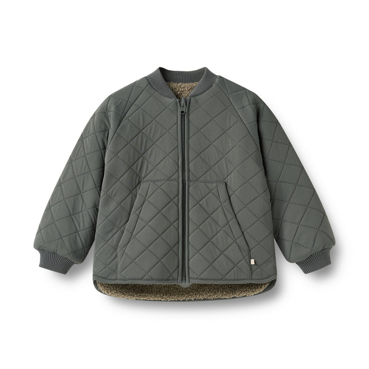 Wheat Reversible Thermo Jacket Lake Dark Shadow - Kinderjas 1