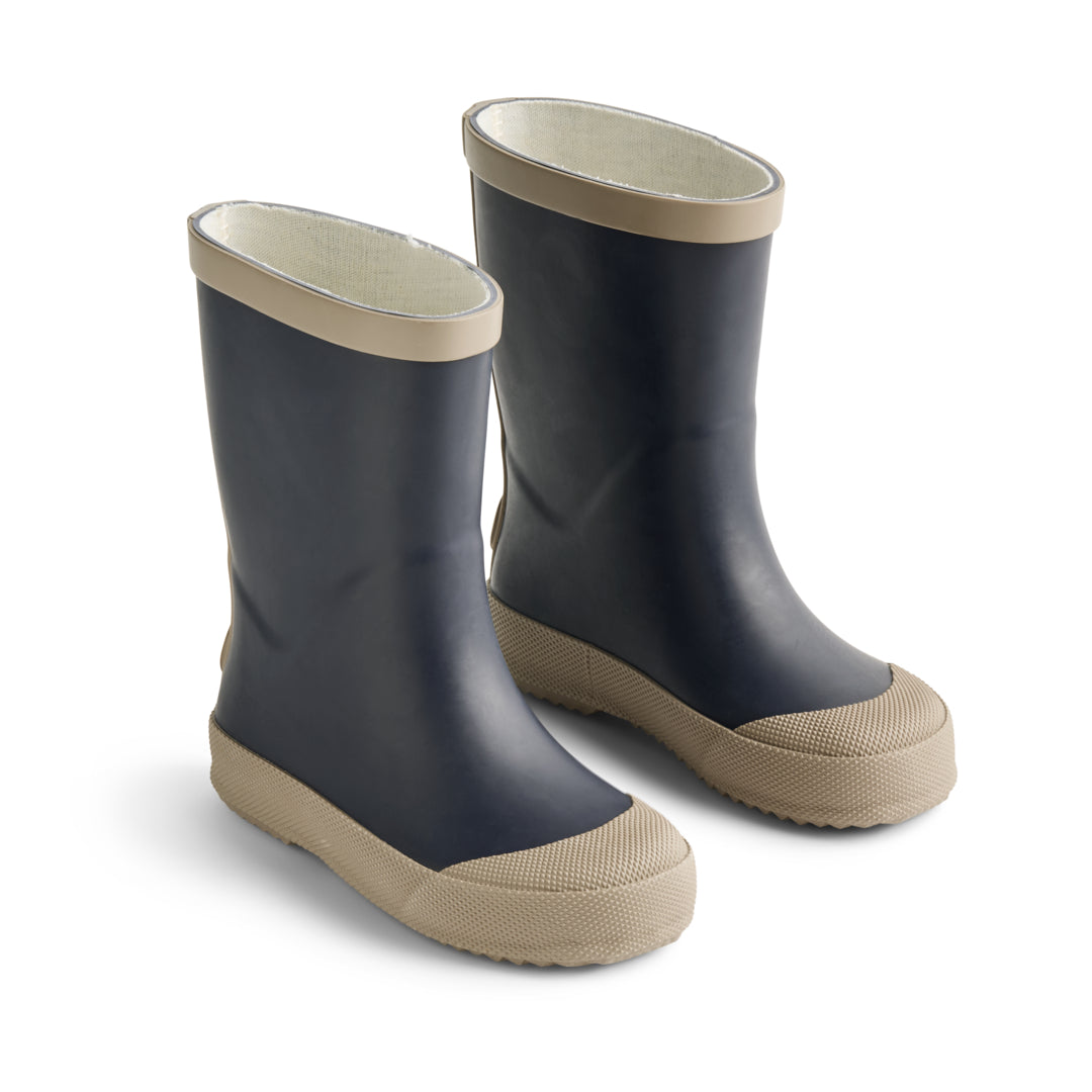 Wheat Rubber Muddy Boot Ink - Kinder Regenlaars - Blauw 1