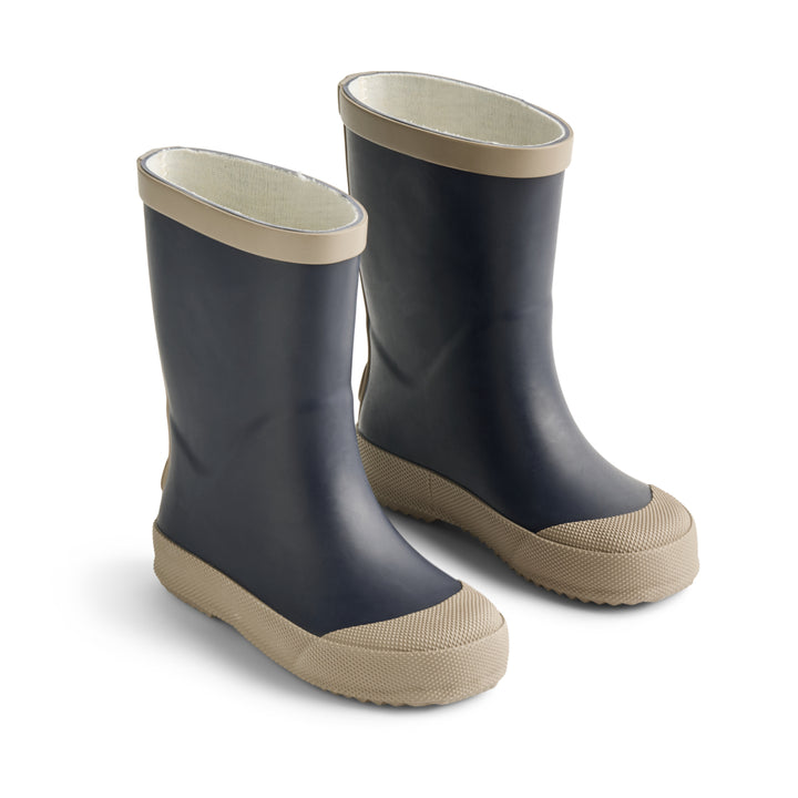 Wheat Rubber Muddy Boot Ink - Kinder Regenlaars - Blauw 1