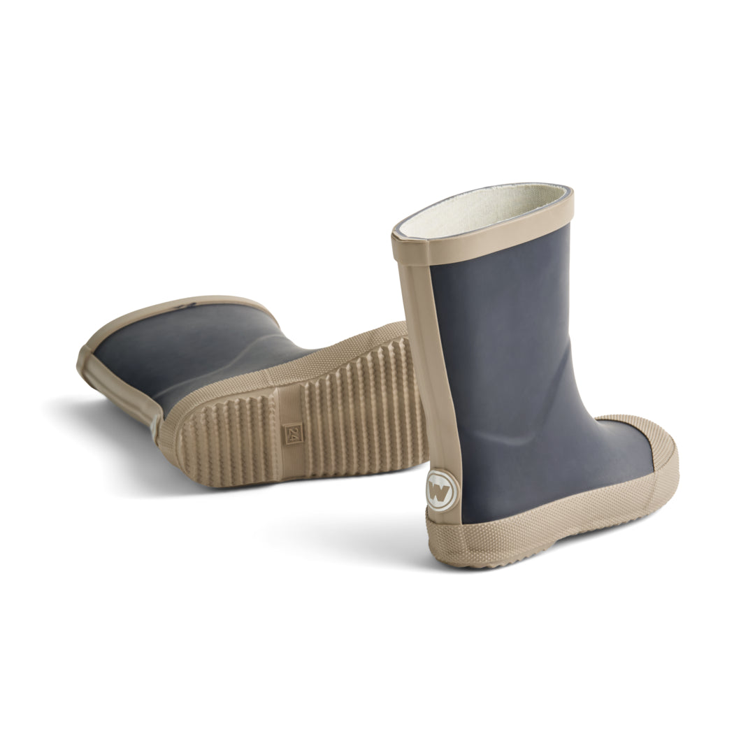 Wheat Rubber Muddy Boot Ink - Kinder Regenlaars - Blauw 3