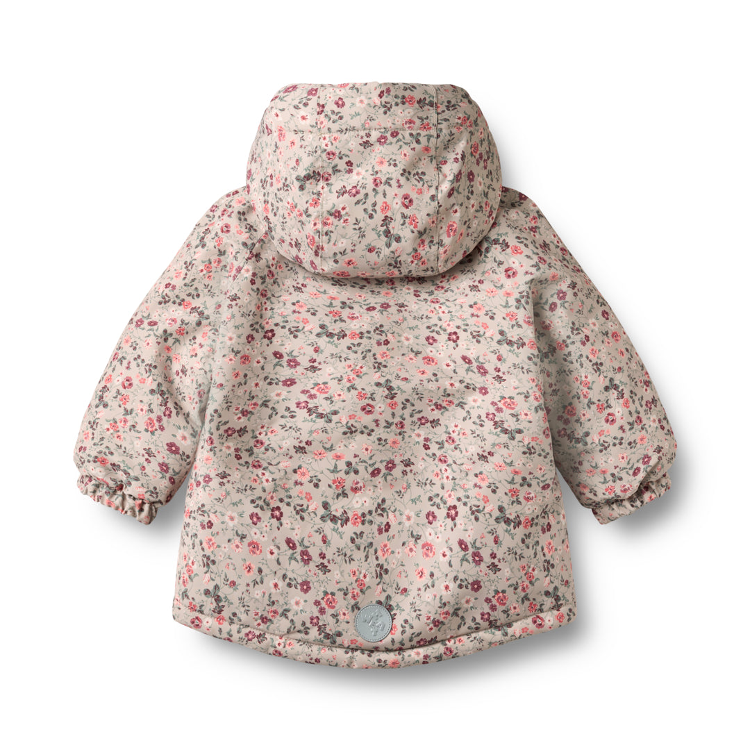 Wheat Tech Jacket Sascha Grey Moon Flowers - Meisjesjas 2