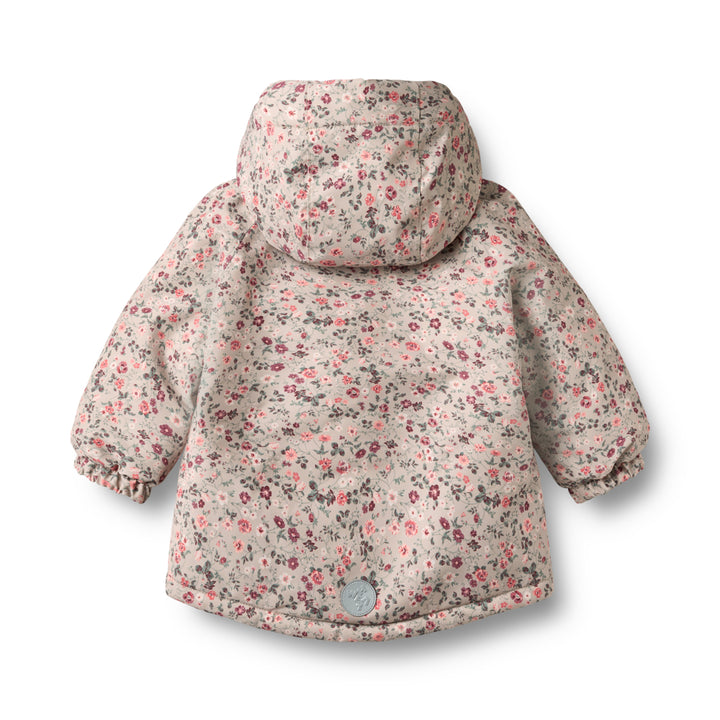 Wheat Tech Jacket Sascha Grey Moon Flowers - Meisjesjas 2