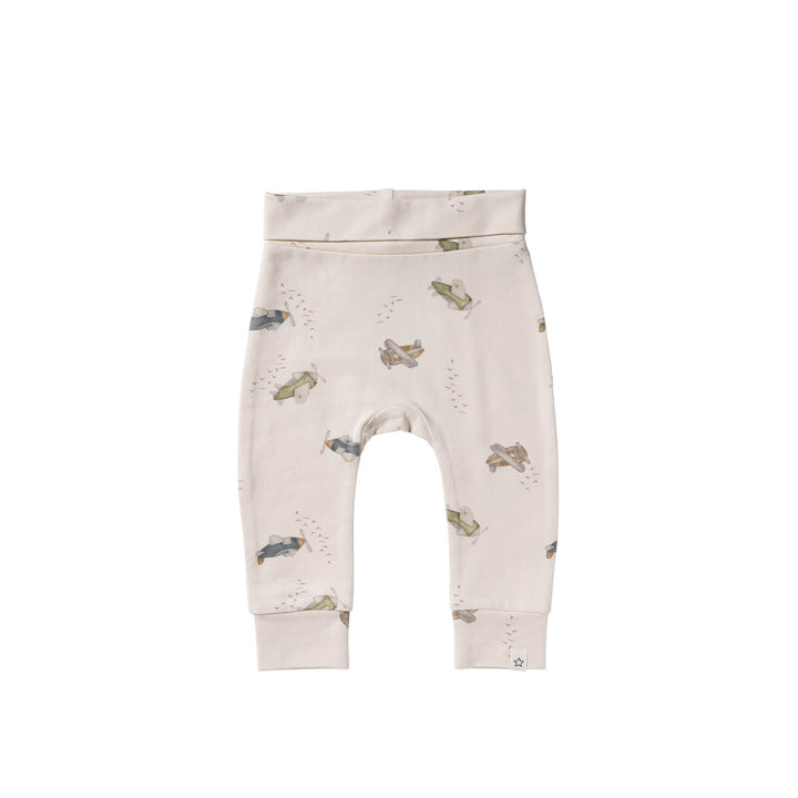 Your Wishes Avion Fitted Pants - Newborn Broekje - Ecru 1