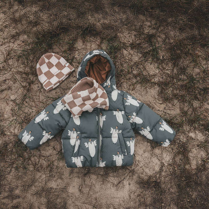 Your Wishes Chicken Puffer Coat- Jongens Winterjas - Grijs 6