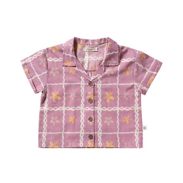 Your Wishes Cowrie Shell Shirt- Meisjes Top - Paars 1