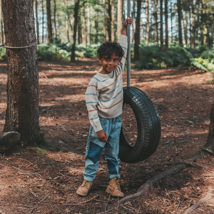 Your Wishes Denim Patchwork Jeans - Jongens Jeans - Blauw 2