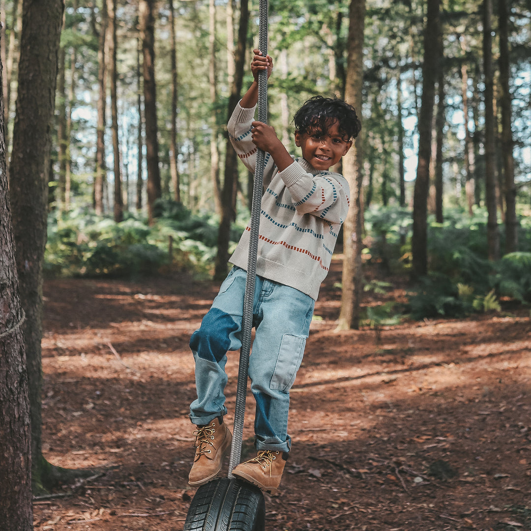 Your Wishes Denim Patchwork Jeans - Jongens Jeans - Blauw 4