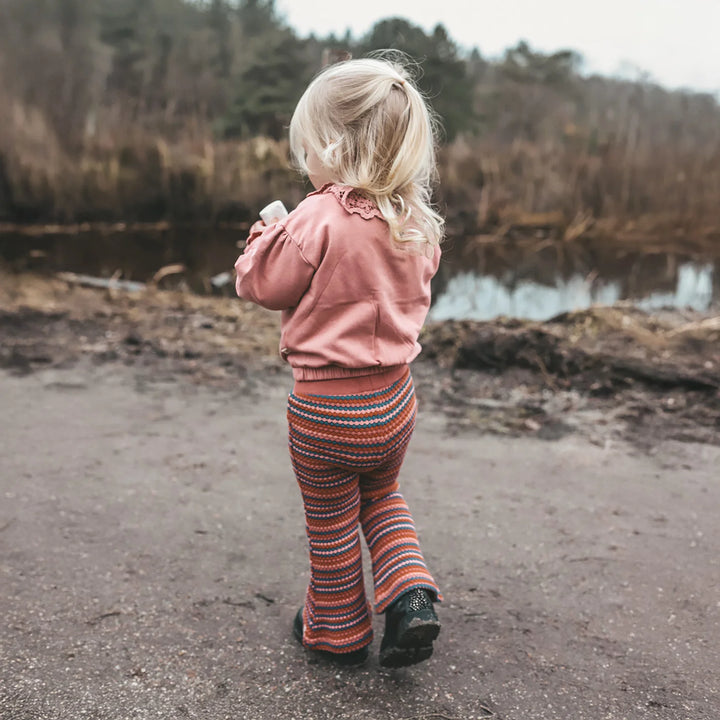 Your Wishes Fade Bubble Knit Wide Leg Pants - Meisjesbroek 3