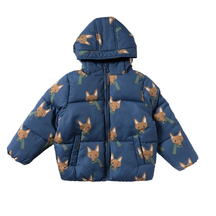 Your Wishes Fox Puffer Coat - Jongens Winterjas - Blauw 1