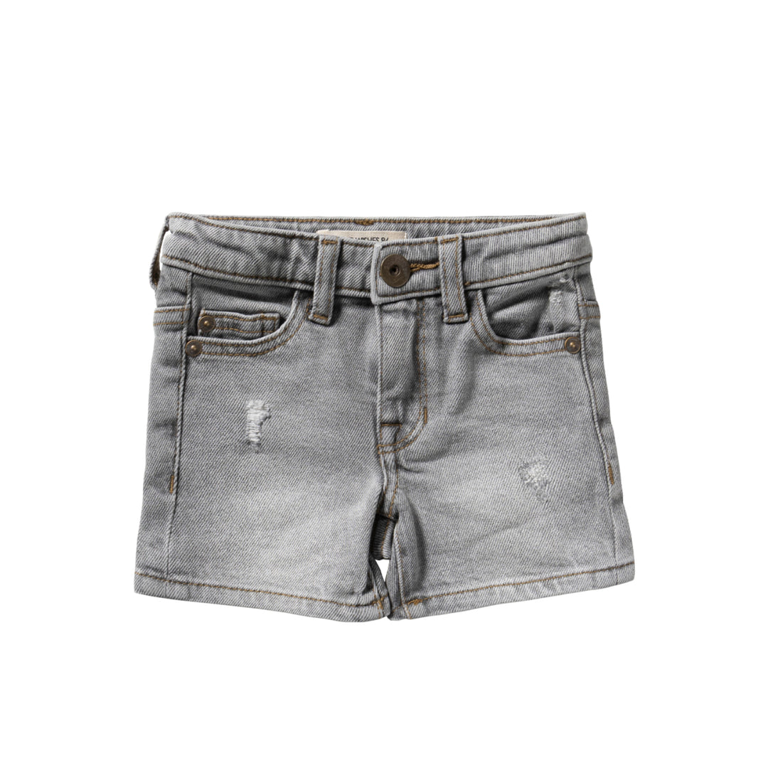 Your Wishes Grey Denim Regular Shorts - Jongens Shorts 1