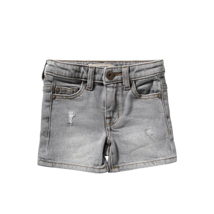 Your Wishes Grey Denim Regular Shorts - Jongens Shorts 1