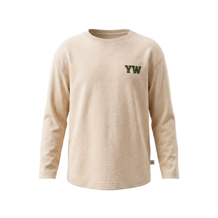 Your Wishes Just Chill Wide Longsleeve - Jongensshirt - Ecru 3