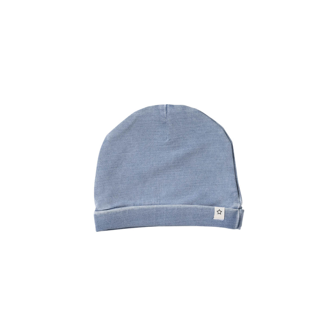 Your Wishes Knitted Denim Hat - Newborn Mutsje - Blauw 1