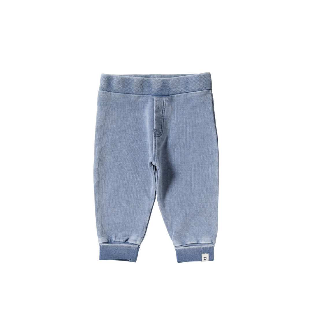 Your Wishes Knitted Denim Jogging - Newborn Broekje - Blauw 1