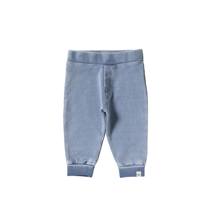 Your Wishes Knitted Denim Jogging - Newborn Broekje - Blauw 1
