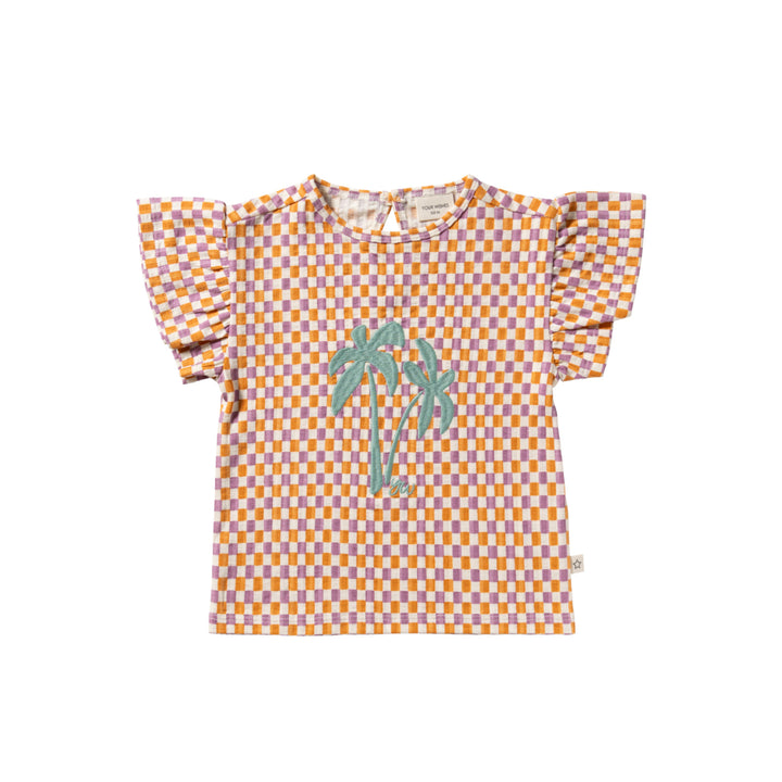 Your Wishes Mini Check Ruffle Shirt - Meisjes Top 1