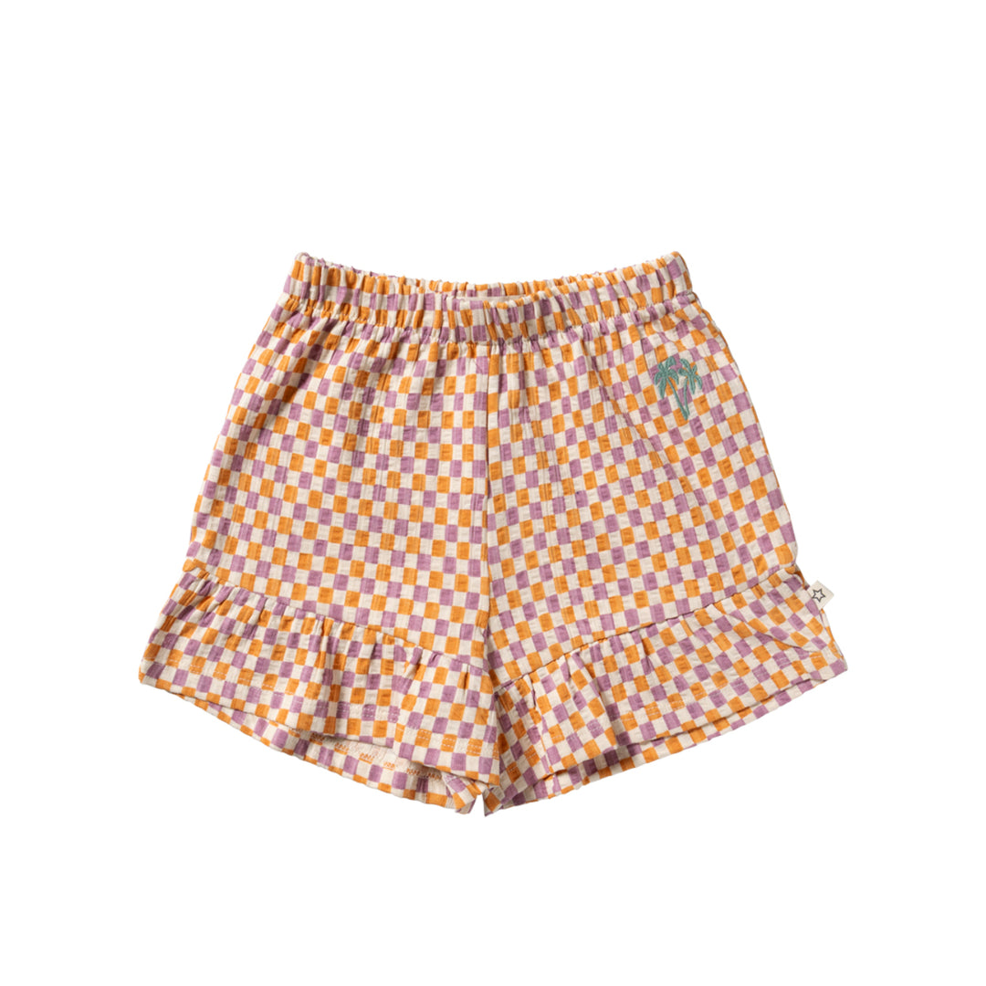 Your Wishes Mini Check Wide Shorts - Meisjes Short 1