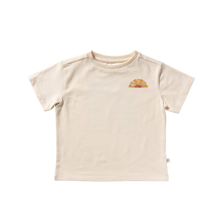 Your Wishes Ocean BLVD Oversized Tee - Jongens Shirt - Ecru 3