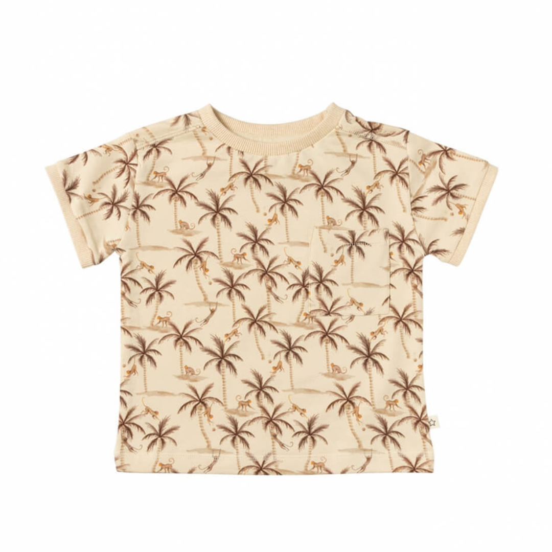 Your Wishes Paulo Monkey Palm - Baby Shirt - Beige1