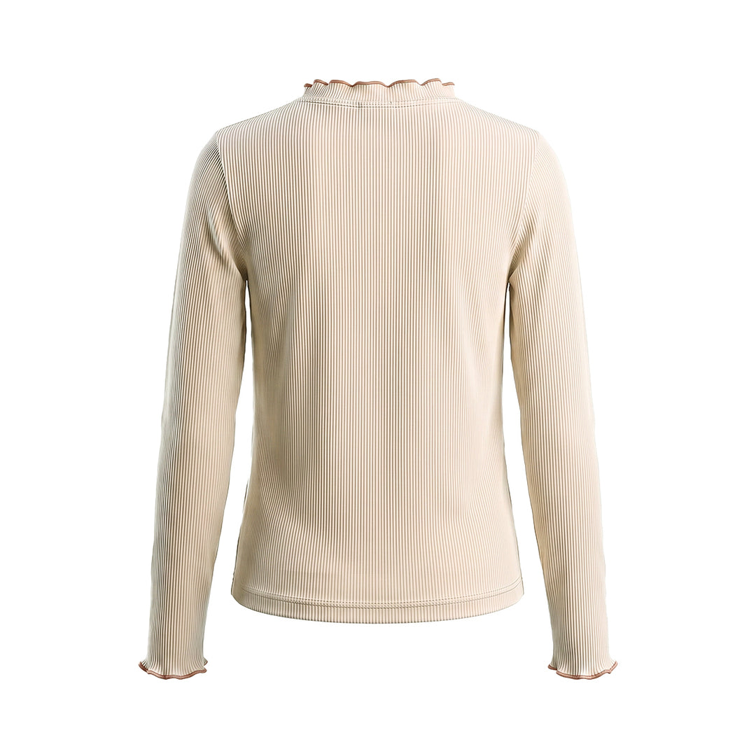 Your Wishes Rib Jersey Longsleeve - Meisjes Shirt - Ecru 3