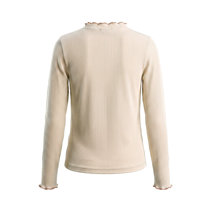 Your Wishes Rib Jersey Longsleeve - Meisjes Shirt - Ecru 3