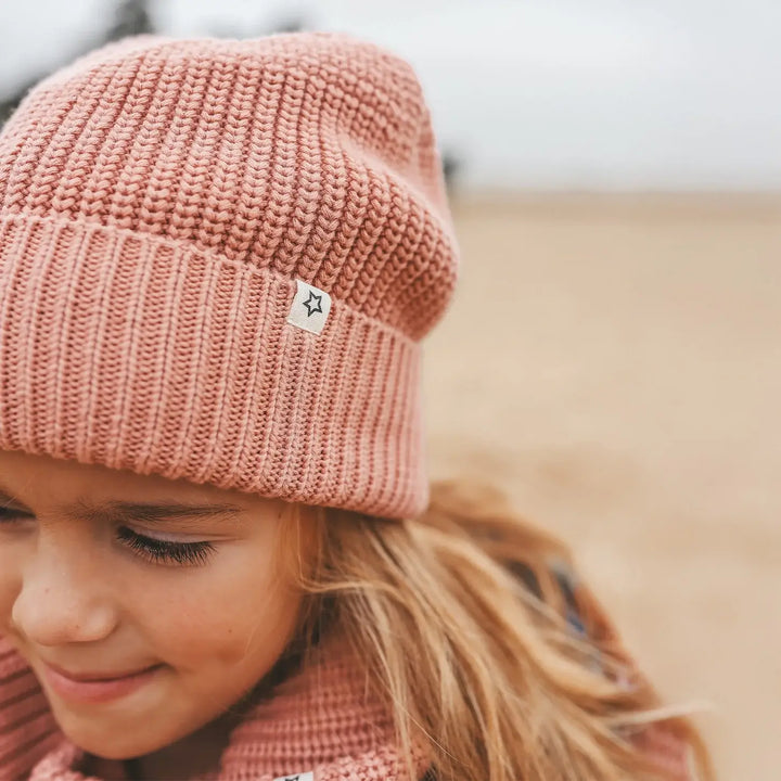 Your Wishes Solid Knitted Hat Rose Dawn - Wintermuts - Roze 2