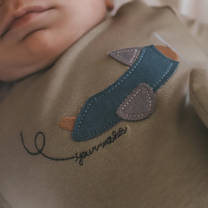 Your Wishes Solid Longsleeve Elm - Newborn Shirt Licht Kaki 3