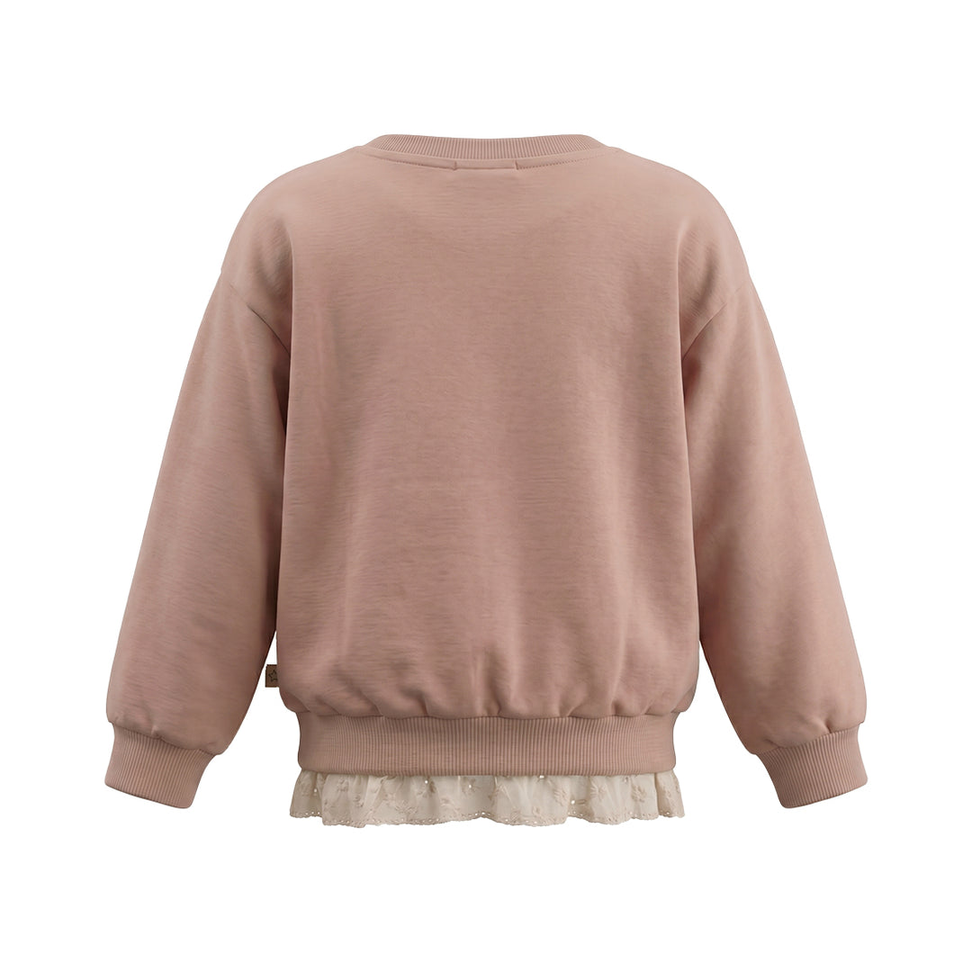Your Wishes Solid Sweater Tulip - Meisjes Sweater - Taupe 3