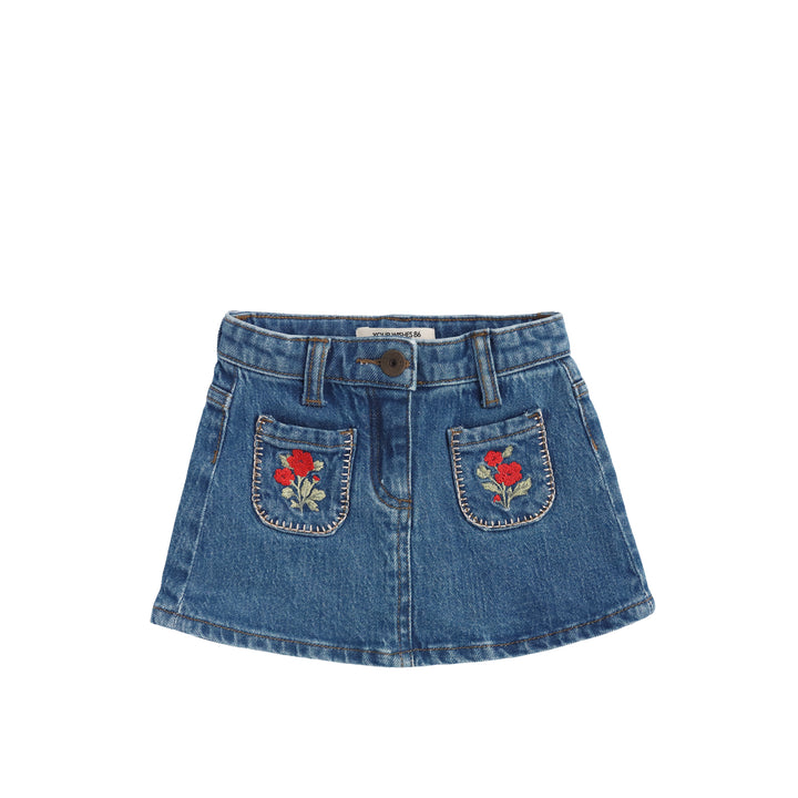 Your Wishes Stretch Denim Pocket Skirt - Meisjes Denim Rok 1