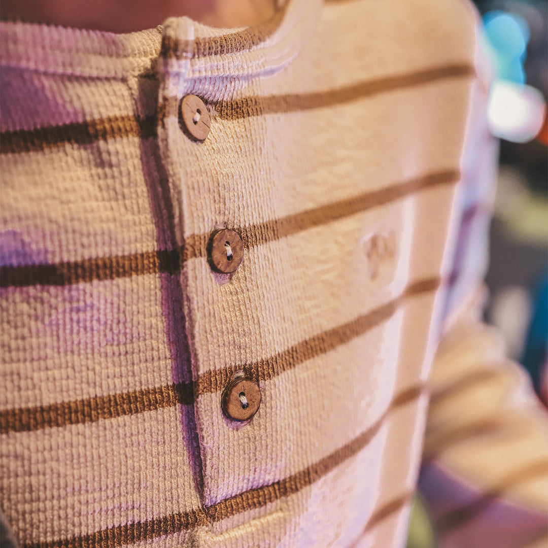 Your Wishes Stripe Terry Relaxed Granddad Longsleeve 3