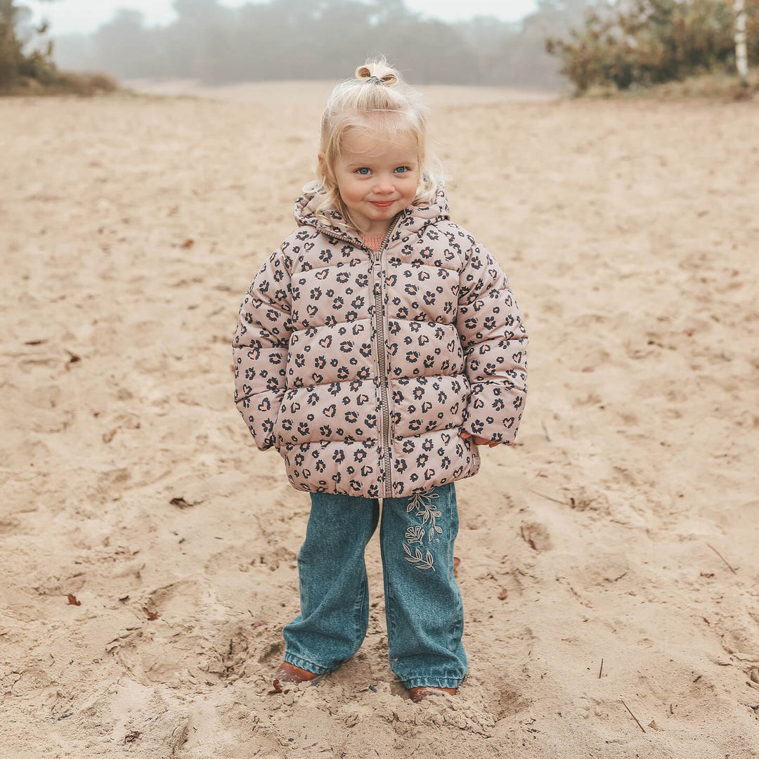 Your Wishes Sweet Leopard Puffer Coat - Meisjes Winterjas 2