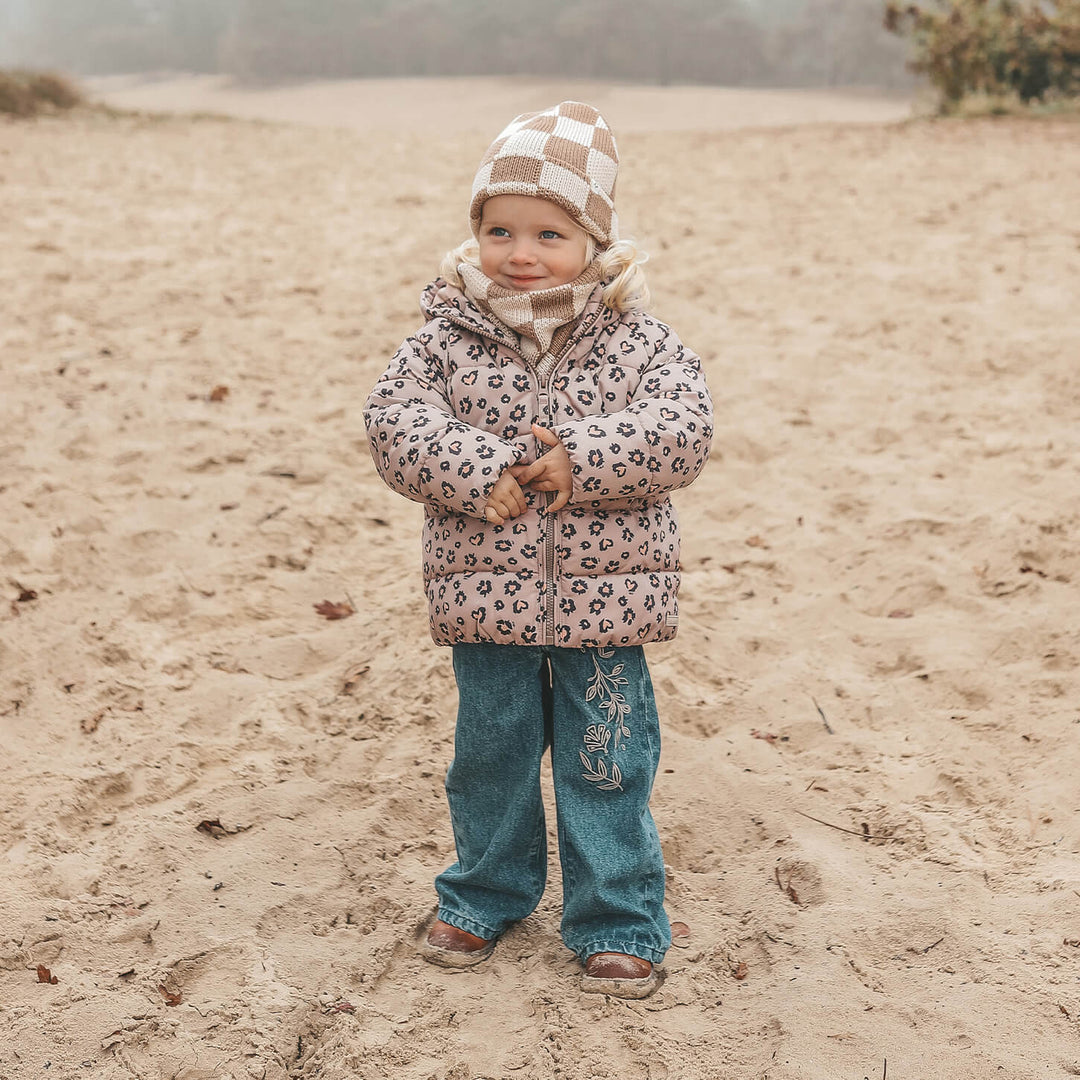 Your Wishes Sweet Leopard Puffer Coat - Meisjes Winterjas 4