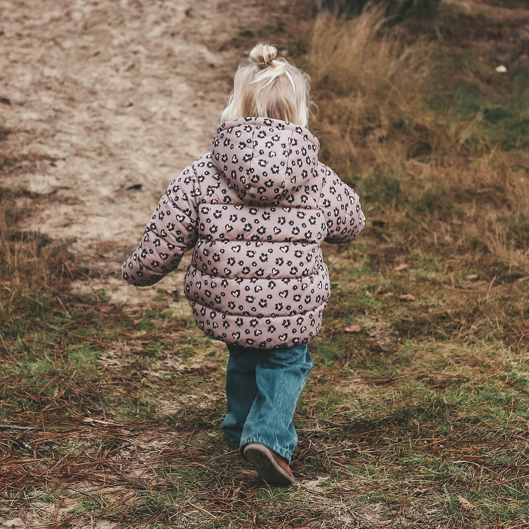 Your Wishes Sweet Leopard Puffer Coat - Meisjes Winterjas 5