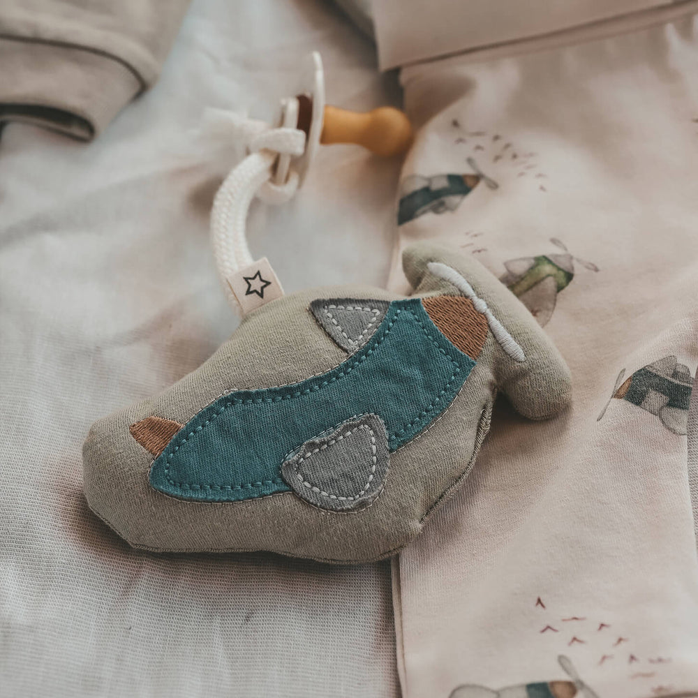 Your Wishes Avion Pacifiere Cord Hanger - Speendoekje - Kaki 2