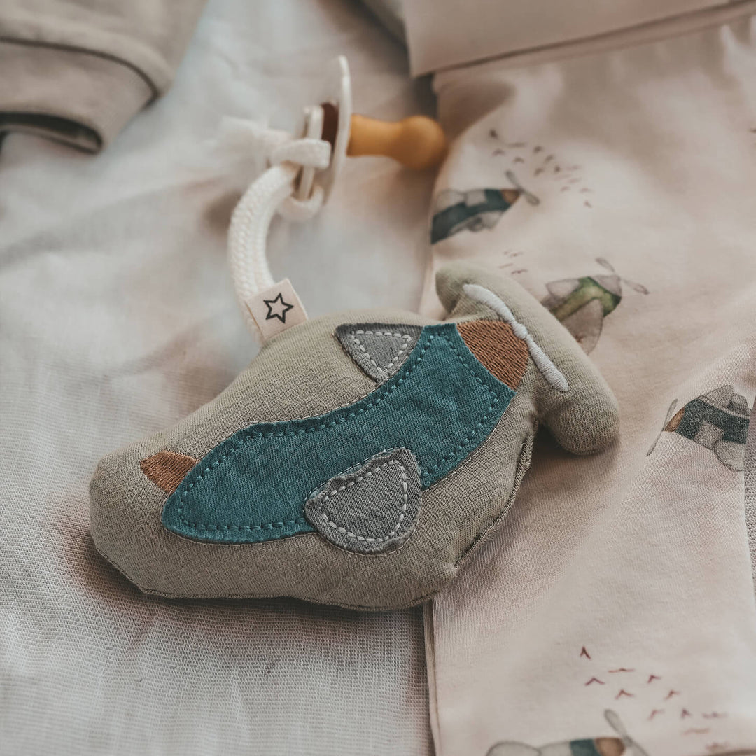 Your Wishes Avion Pacifiere Cord Hanger - Speendoekje - Kaki 2