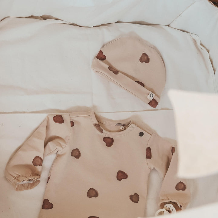 Your Wishes Candy Newborn Hat - Newborn Meisjes Mutsje Ecru 2