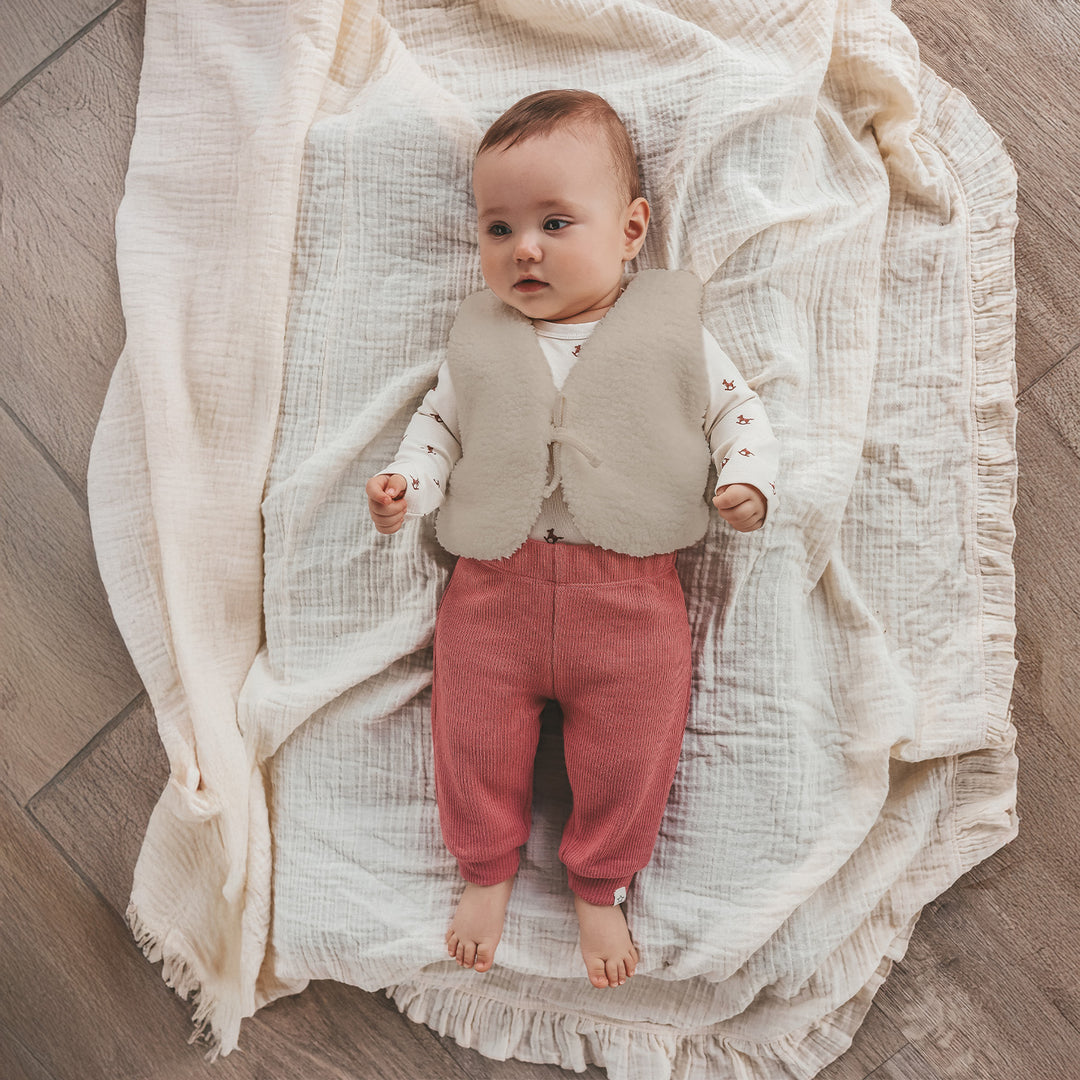Your Wishes Cosy Baggy Pants - Newborn Broekje - Roze 2