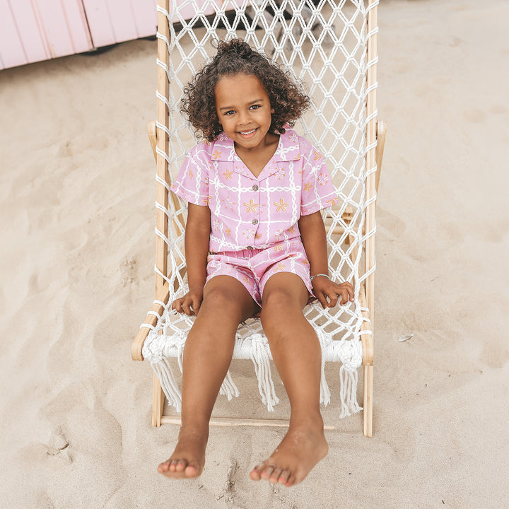 Your Wishes Cowrie Shell Shirt- Meisjes Top - Paars 4