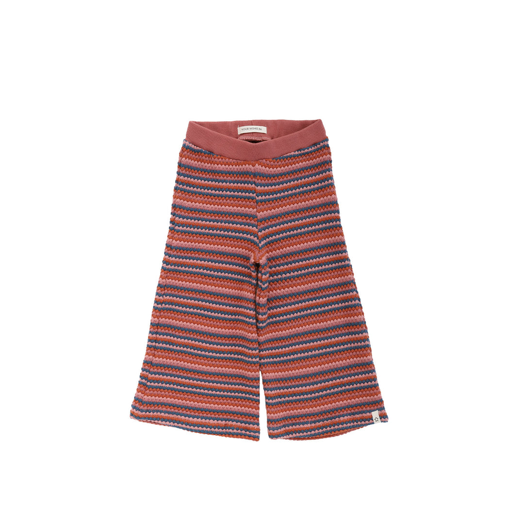 Your Wishes Fade Bubble Knit Wide Leg Pants - Meisjesbroek 1