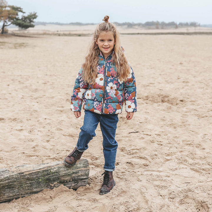Your Wishes Florid Flare Puffer Coat - Meisjes Winterjas 3