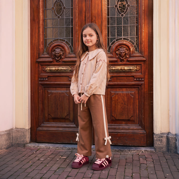 Your Wishes French Knit Jog Pants - Meisjesbroek - Bruin 2